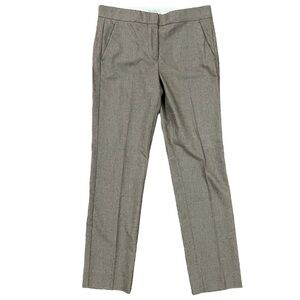MaxMara Heathered Brown Wool Cashmere Trousers Pants US 8